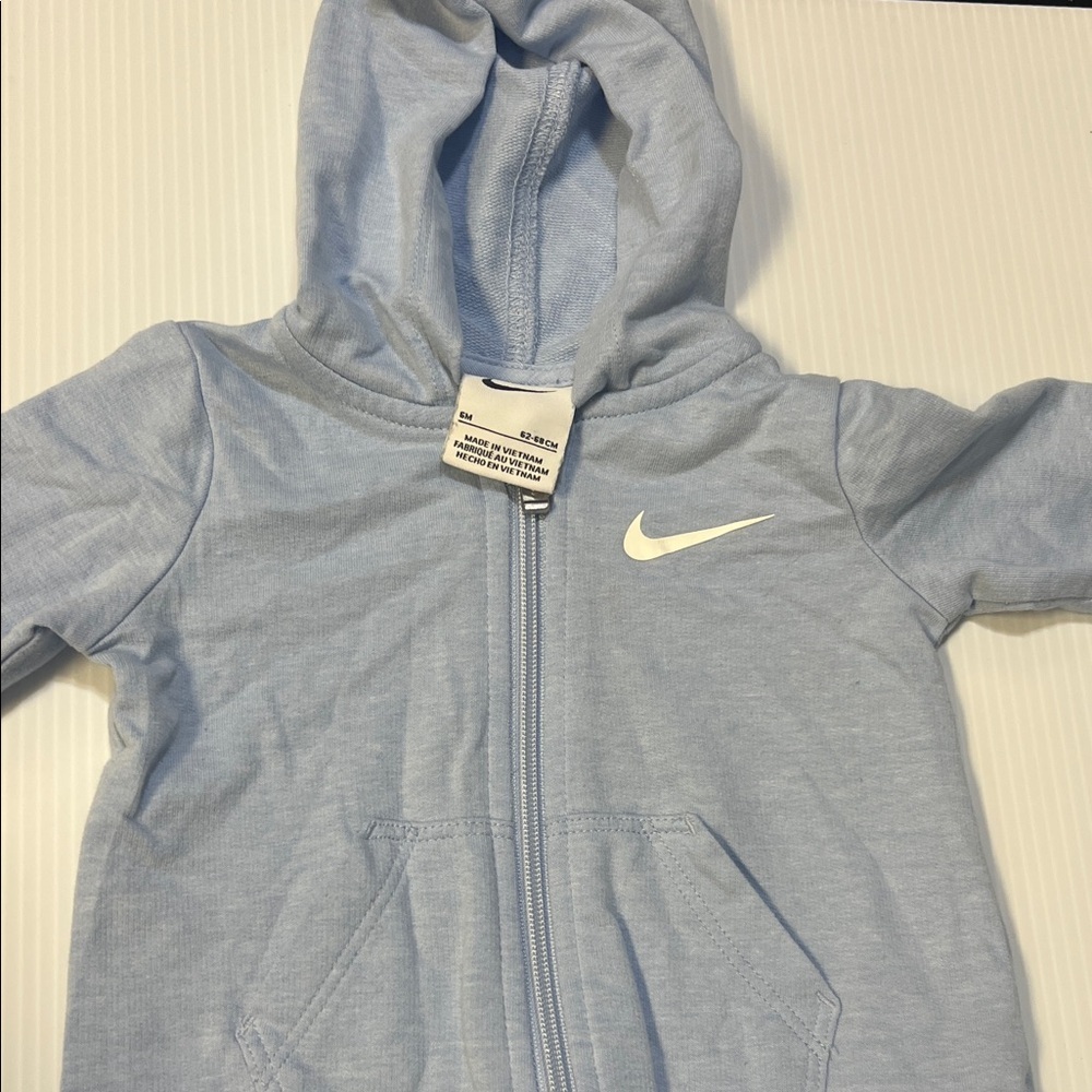 Nike Kids Sky Blue Zip-Up Hoodie